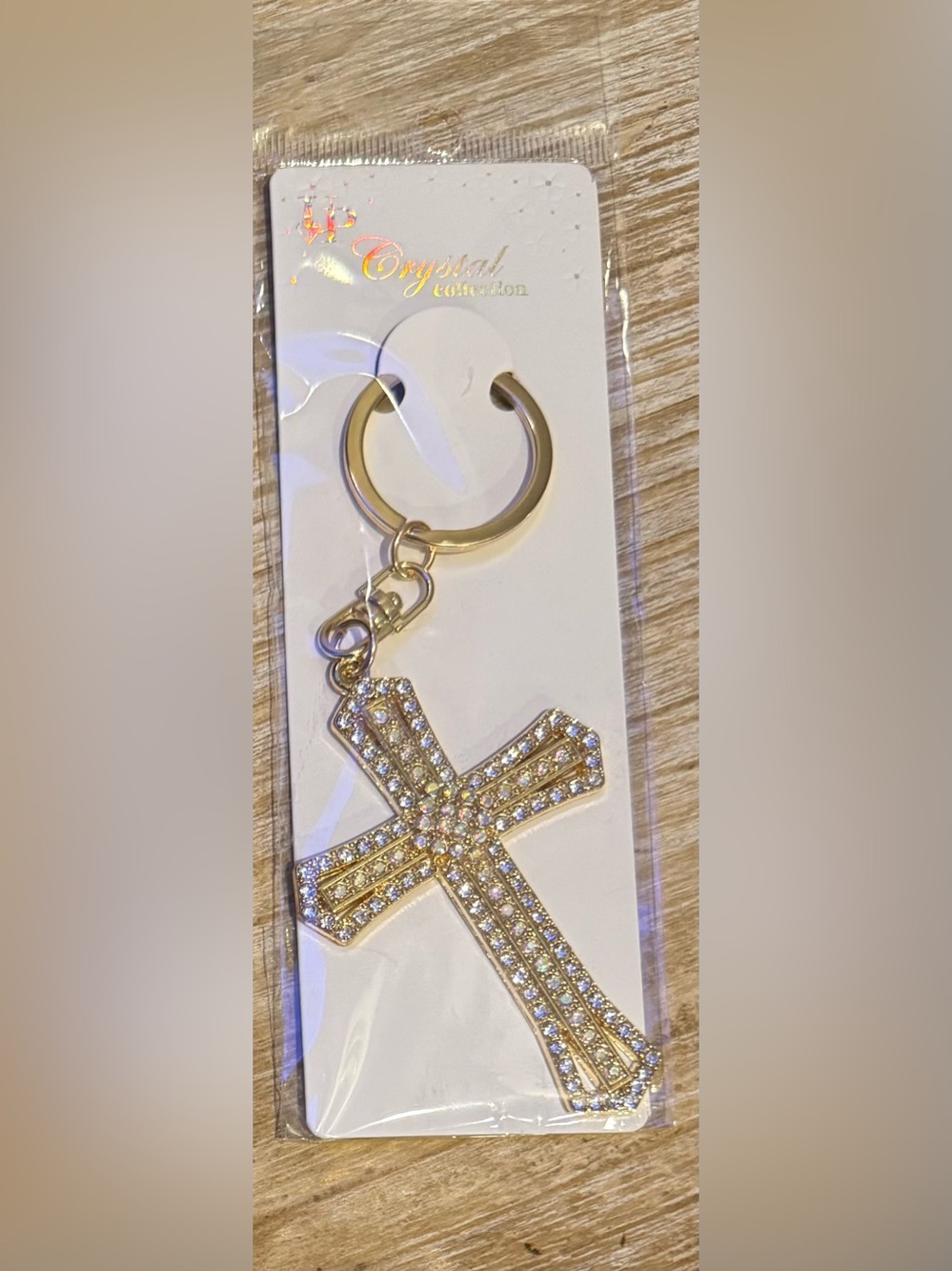 Sparkling Cross Keychain